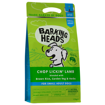 Barking Heads CHOP LICKIN' LAMB FOR SMALL ADULT для собак малых пород с ягненком и рисом "Мечты о ягненке"