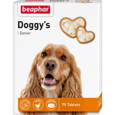 Beaphar Кормовая добавка Doggy’s Senior для собак старше 7 лет 75 таблеток
