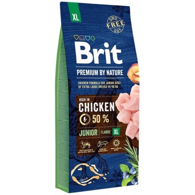 Brit Premium by Nature Junior XL для молодых собак (1-3 месяцев) гигантских пород (45–90 кг)