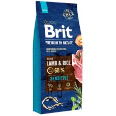 Brit Premium by Nature Sensitive Lamb & Rice для взрослых собак с чувствительным пищеварением