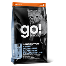 GO! SENSITIVITY + SHINE LIMITED INGREDIENT Беззерновой для котят и кошек с чувствительным пищеварением с минтаем 30/15 (Grain Free Pollock Recipe)