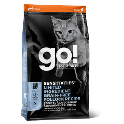 GO! SENSITIVITY + SHINE LIMITED INGREDIENT Беззерновой для котят и кошек с чувствительным пищеварением с минтаем 30/15 (Grain Free Pollock Recipe)