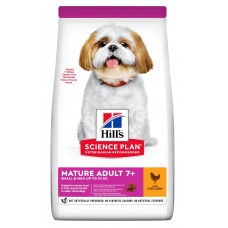 Hill’s Science Plan MATURE ADULT 7+ SMALL MINI корм собак мелких пород для поддержания активности и здоровья желудочно-кишечного тракта для собак старше 7 лет с курицей