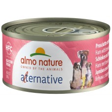 Almo Nature Alternative  Консервы для собак Ветчина с говядиной брезаола 70г (P48549)
