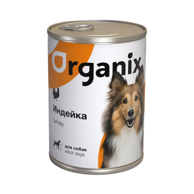 Organix консервы для собак с индейкой 410г