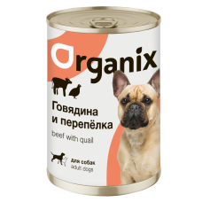 Organix консервы для собак говядина с перепелкой