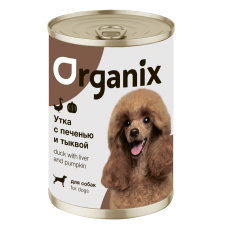 Organix Консервы для собак Сочная утка с печенью и тыквой