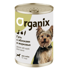 Organix Консервы для собак Фрикасе из гуся с яблоками и морковкой