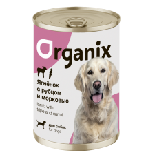 Organix Консервы для собак Ягненок с рубцом и морковью