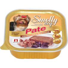 Зоогурман консервы для собак SMOLLY DOG Телятина с кроликом 100г (P40575)