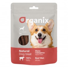 Organix Лакомство для собак "Палочки из филе говядины" 100% мясо 50г (P51396)