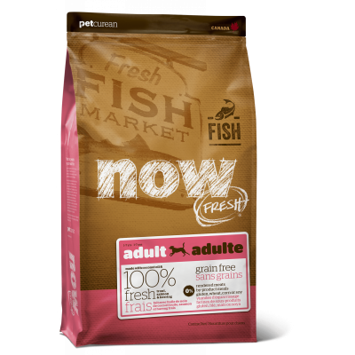 NOW FRESH Беззерновой для Взрослых собак с Форелью и Лососем для чувствительного пищеварения (Grain Free Fish Adult Recipe) 24/14