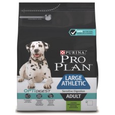 Pro Plan LARGE ADULT ATHLETIC OPTIBALANCE корм для собак крупных пород атлетического телосложения с чувствительным пищеварением с ягненком