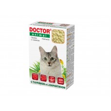 Бионикс Мультивитаминное лакомство Doctor Animal с Таурином и L-Карнитином, для кошек, 100 таб. (P54187)